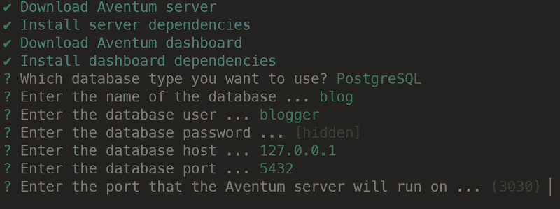 Aventum Server Port