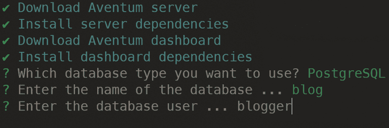 Enter Database User