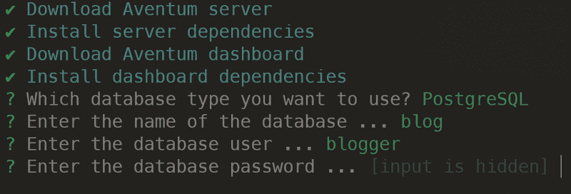 Enter Database Password